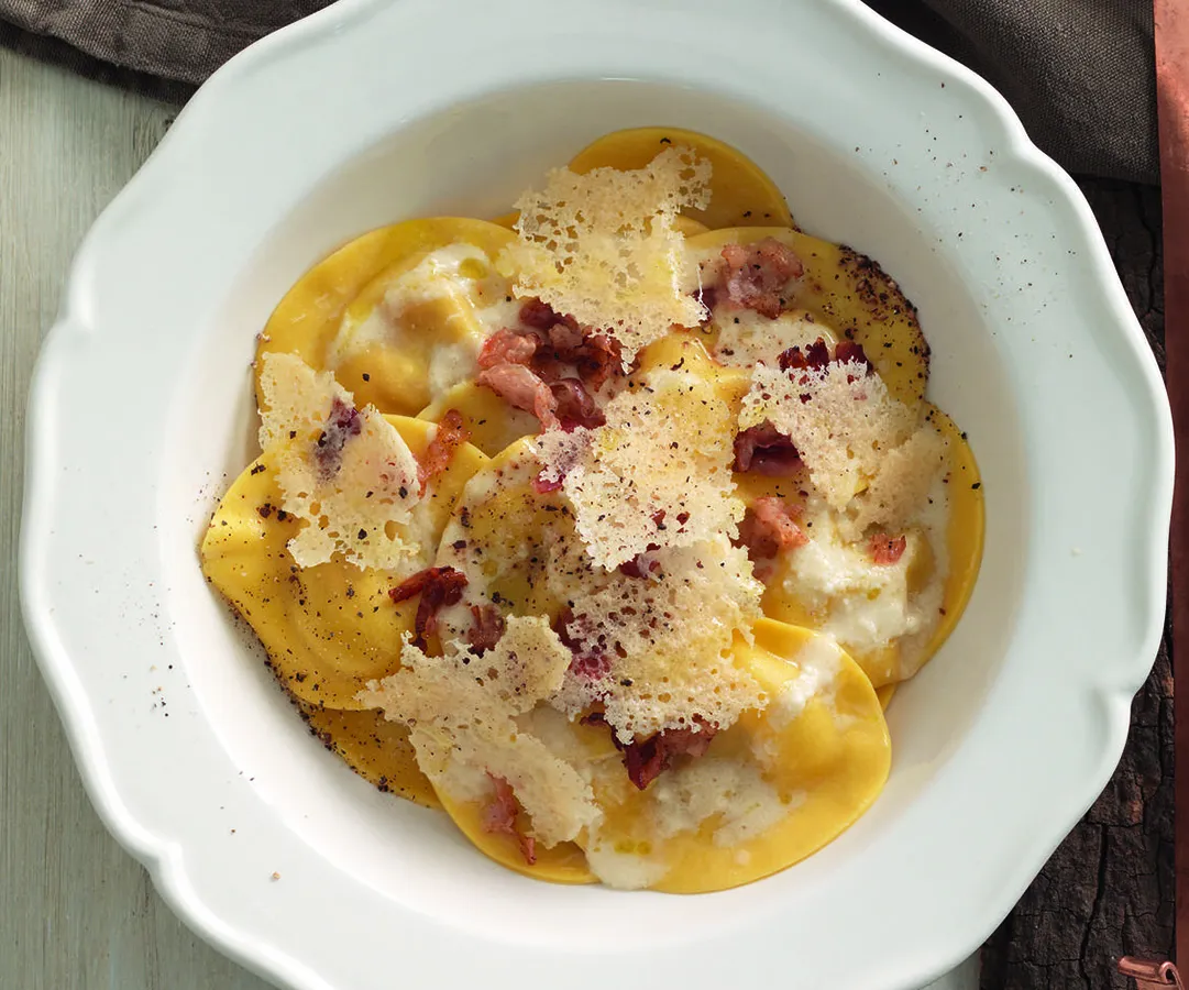 Ravioli alla Carbonara