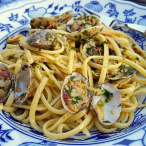 GLUTEN FREE PASTA- spaghetti bianche con vongole