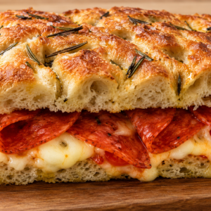 SPICY PEPPERONI - ROSEMARY FOCACCIA (STANDARD)