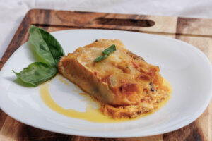 CANNELLONI RIPIENI – PUMPKIN AND WILD MUSHROOMS VEGETARIAN (serves 2)