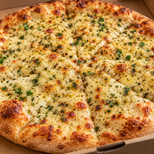 NEAPOLITAN CRUST GARLIC BREAD PIZZA – ADD MOZZARELLA FOR CHEESY GARLIC BREAD