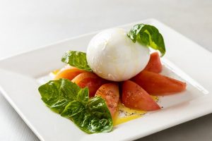 Buffalo mozzarella capri salad